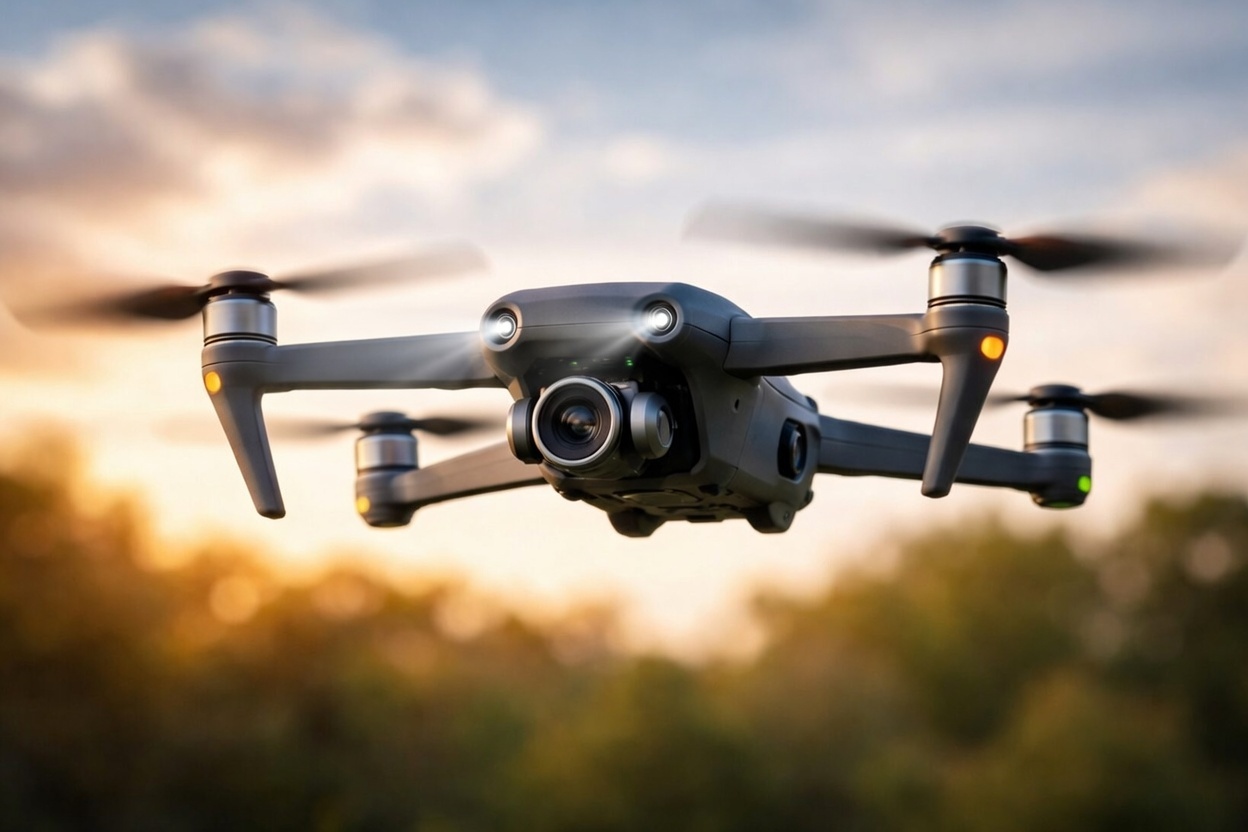 UAV carrying a compact LiDAR + RADAR fusion sensor